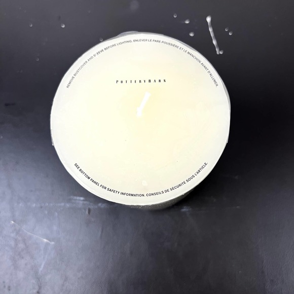 Pottery Barn Unscented Wax Pillar Candle - Ivory - Picture 4 of 5